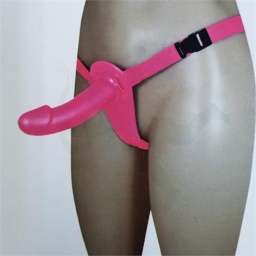 Arnes con dildo rosa